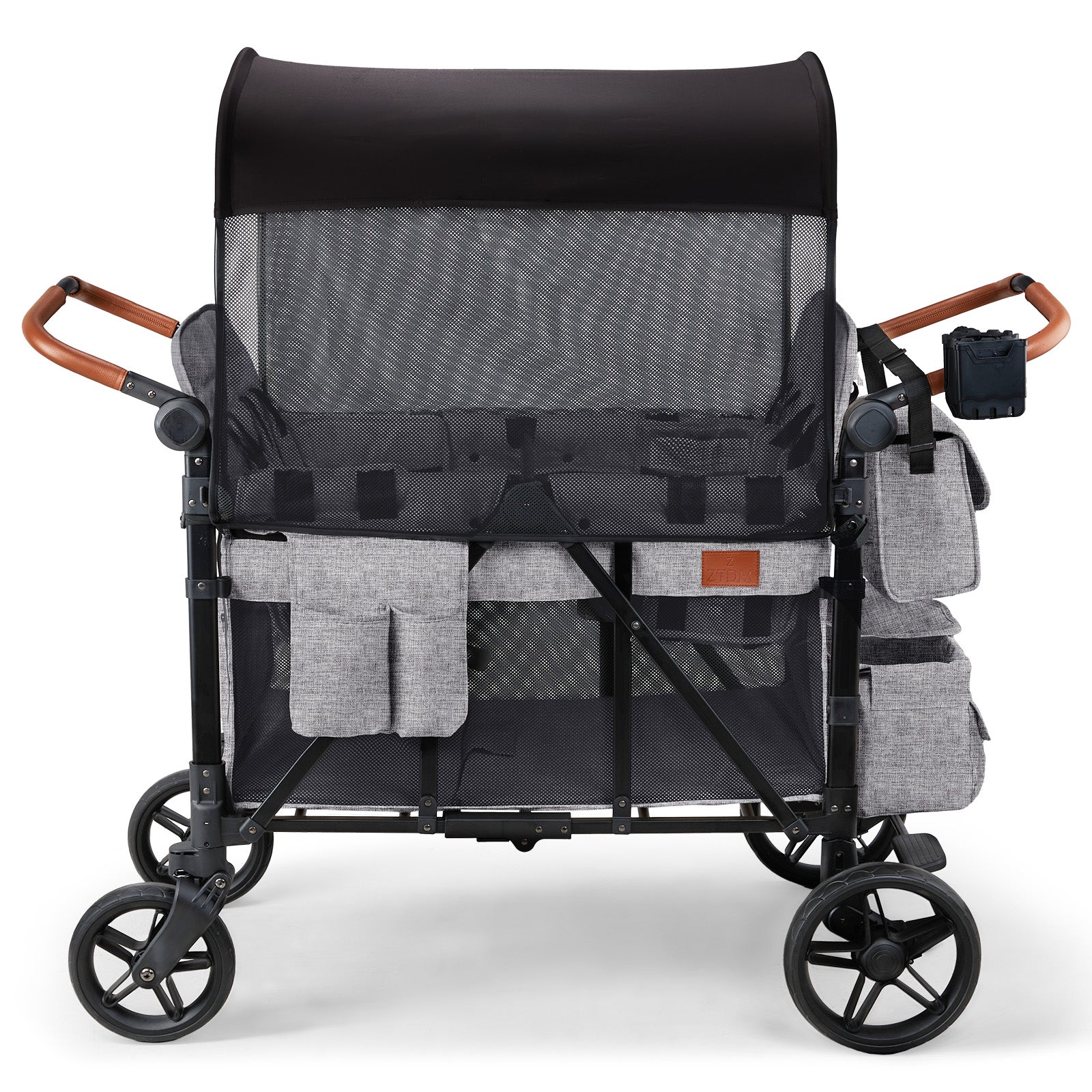ZTDM 4 Kids Wagon Stroller, All-Terrain Wagon for Toddler